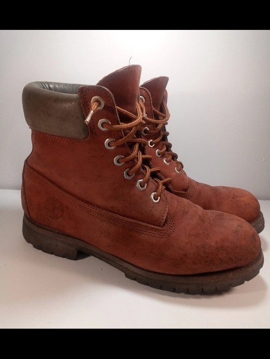 Timberland Men\'s Rust/Tan Work Boots